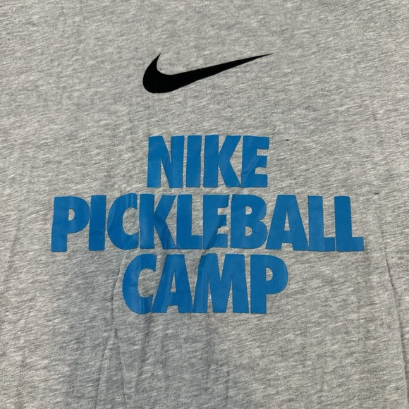 Nike Pickleball Camp T Shirt Gray Mens Large‎ Short Sleeve Active Training - Picture 1 of 7